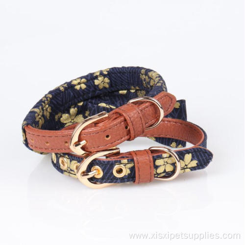 Luxury nice design bandana bowtie dog collar